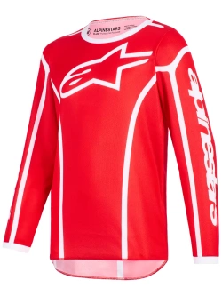 Bluza cross dziecięca Alpinestars MX Fluid Apex czerwono-biała