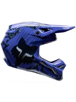 Kask enduro Fox V1 Diffuse czarno-fioletowy