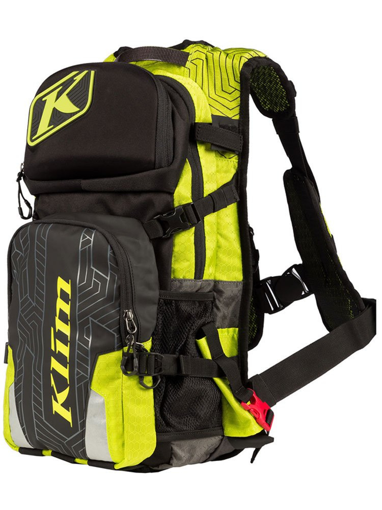 Plecak motocyklowy Klim Nac Pak z Shape-Shift 3L Hydrapak czarno-fluo żółty
