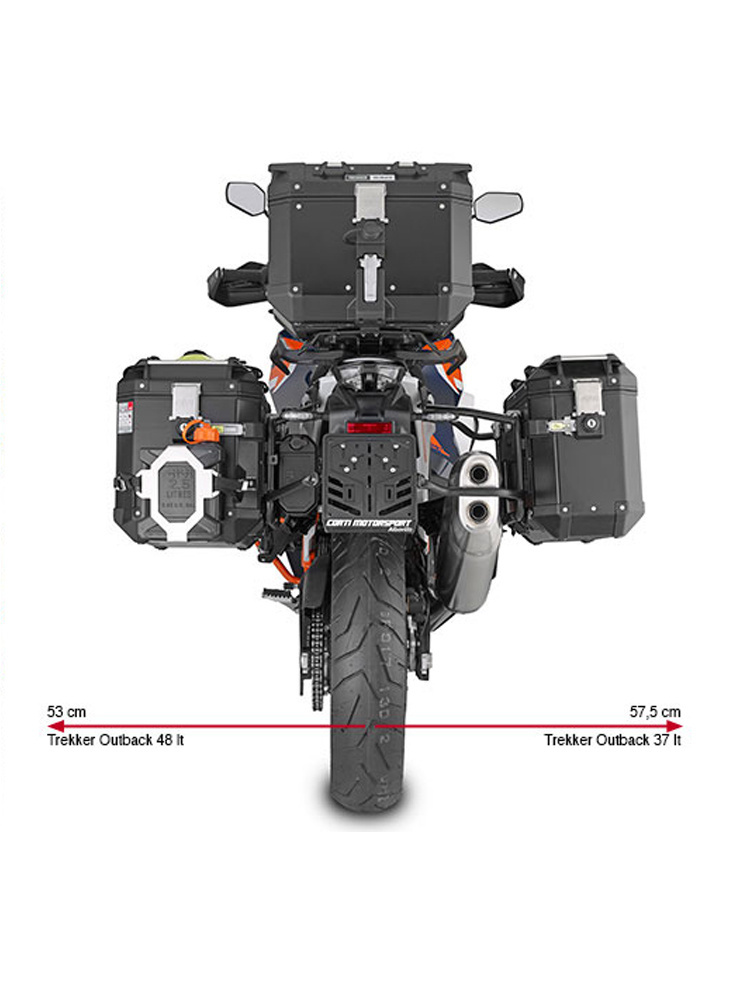 Stelaż kufrów bocznych Monokey Cam-Side GIVI PL One-Fit KTM 1290 Super Adventure R/ S (21-)