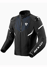Kurtka motocyklowa tekstylna REV’IT! Hyperspeed 2 H2O czarno-niebieska