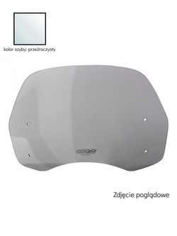 Szyba motocyklowa uniwersalna MRA Street "ST" + zestaw montażowy MRA HK przezroczysta