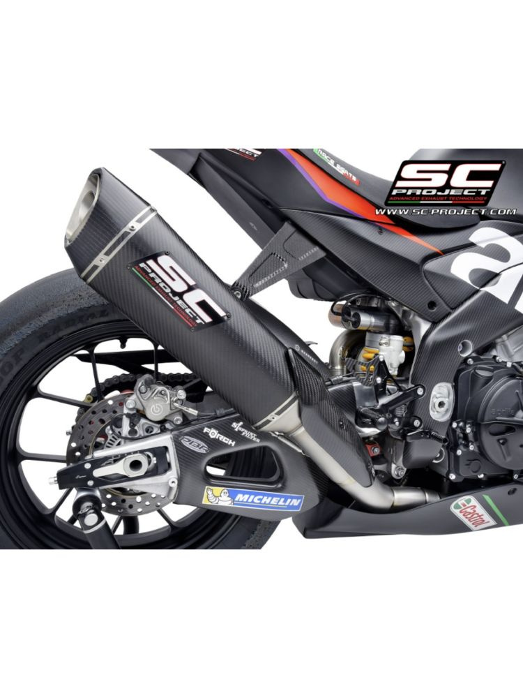 Pełny układ wydechowy SC-Project SC1-R Aprilia RSV 4 (21-) włókno węglowe