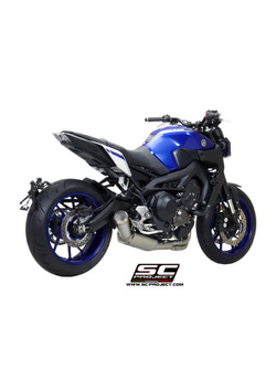 Pełny układ wydechowy 3-1, SC-Project 70's Conical Stainless Steel - Yamaha MT-09 [17-20]