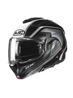 Kask szczękowy HJC F100 Reff czarno-biały