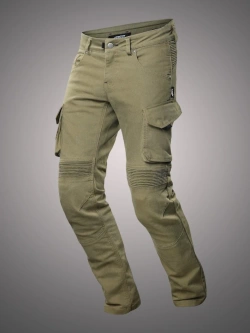 Jeansy motocyklowe 4SR Tourismo zielone