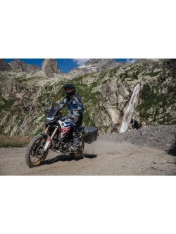 Kurtka motocyklowa tekstylna Klim Carlsbad niebiesko-czerwona