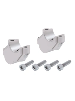 Podwyższenie kierownicy Hepco&Becker BMW F 800 GS Adventure (13-18) [30 mm w górę, 15 mm w tył] srebrne