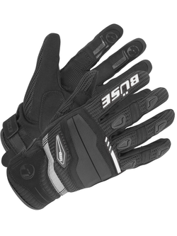 Rękawice motocyklowe teksylne Büse Fresh czarno-białe