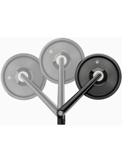 Lusterko motocyklowe uniwersalne Motogadget Mo.view Classic Flip aluminiowe, czarne [długość ramienia: 110 mm]