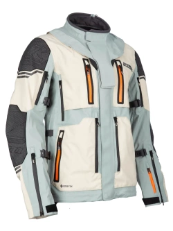 Kurtka motocyklowa tekstylna Klim Adventure Rally szaro-brązowa