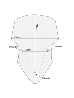 Szyba motocyklowa Givi do wybranych modeli Ducati przezroczysta