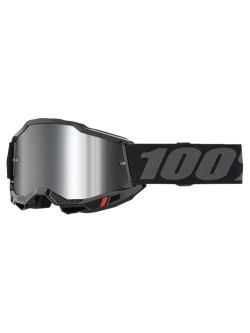 Gogle motocyklowe 100% Accuri 2 z szybką lustrzaną czarne