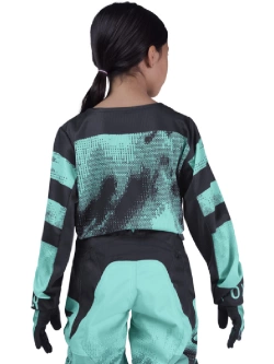 Bluza enduro dziecięca Fox 180 Kairos czarno-niebieska