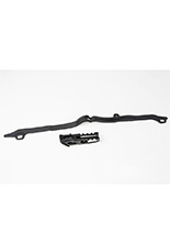 Komplet ślizg+prowadnica łańcucha UFO do Hondy CRF 250R (10-13), CRF 450R (09-12) czarne