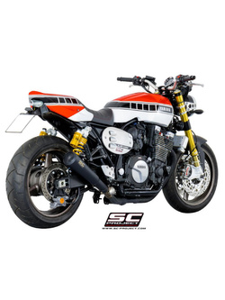 Tłumik SC-Project Conic 70's Stainless Steel, Czarny mat (Slip on) - Yamaha XJR 1300 / RACER [15-16]