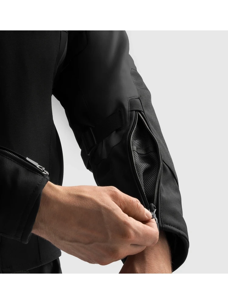 Kurtka motocyklowa tekstylna Rebelhorn Borg II czarna