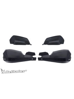 Osłony dłoni Barkbusters VPS z regulowanymi deflektorami, czarne + zestaw montażowy Yamaha MT-07 (13-20)/ MT-07 LA (14-20)