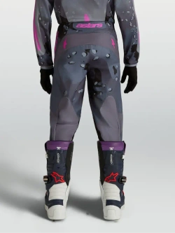Spodnie cross dziecięce Alpinestars MX Fluid Lone szaro-fioletowe