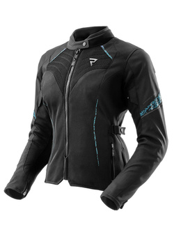 Kurtka motocyklowa damska tekstylna Rebelhorn Jax czarno-niebieska