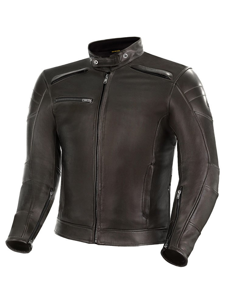 Kurtka motocyklowa skórzana Shima Blake brązowa