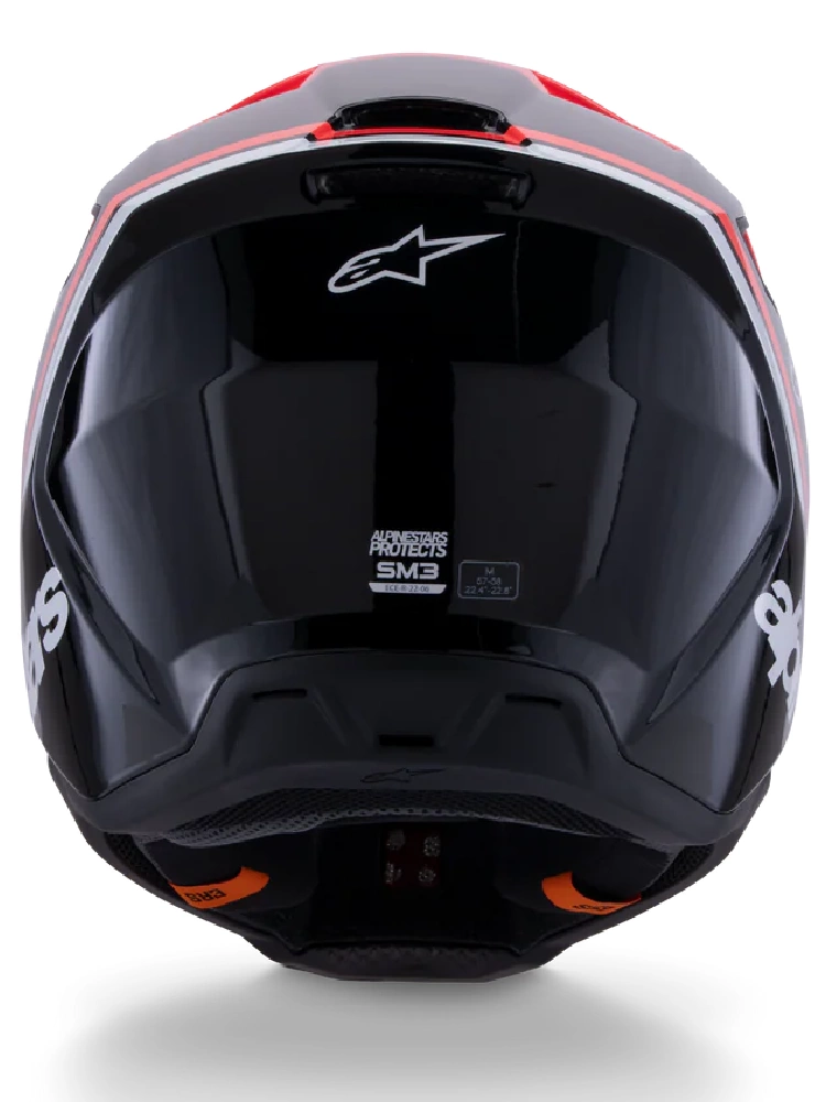 Kask enduro Alpinestars SM3 Radium czarno-czerwono-biały