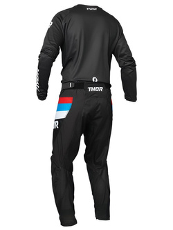 Spodnie cross Thor Pulse Racer czarno-czerwone