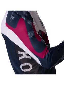 Bluza enduro Fox Flexair Tactile biało-niebiesko-różowa