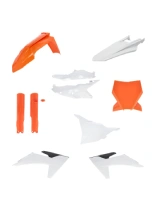 Pełny zestaw plastików Acerbis KTM (wybrane modele) pomarańczowo-biały