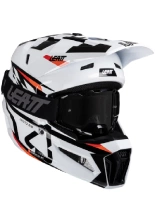 Kask enduro Leatt Moto 2.5 V25 biało-czarny