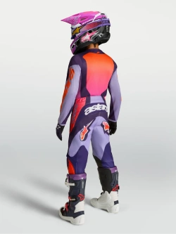 Bluza cross dziecięca Alpinestars MX Fluid Hunt fioletowo-różowa