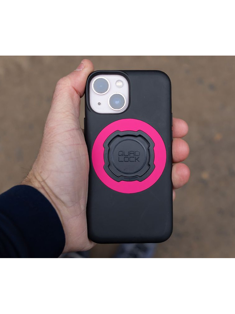 Zestaw: etui MAG na telefon iPhone 13 mini (magnetyczne) + wodoodporny pokrowiec MAG + uchwyt kulowy Quad Lock