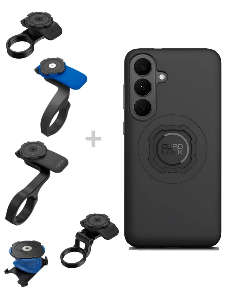 Zestaw rowerowy: etui MAG na telefon Samsung Galaxy S26 FE (magnetyczne) + mocowanie Quad Lock