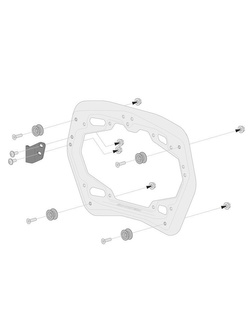 Zestaw: kufry boczne + stelaże PRO TRAX ADV SW-MOTECH 37/37 L do motocykla Honda NC750X (16-20)/ S (16-) [pojemność 2 x 37 L]
