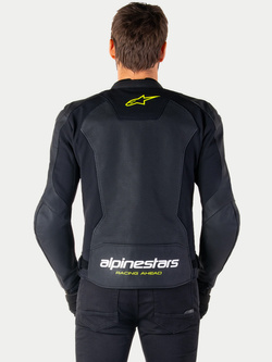 Kurtka motocyklowa skórzana Alpinestars Faster V3 Airflow czarna