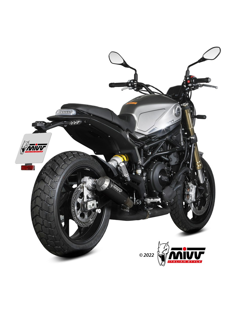 Tłumik motocyklowy Slip-On Line (MK3) MIVV do Benelli Leoncino 800 (22-) czarny