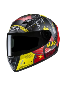Kask integralny dziecięcy HJC Y10 Mika czarno-żółty