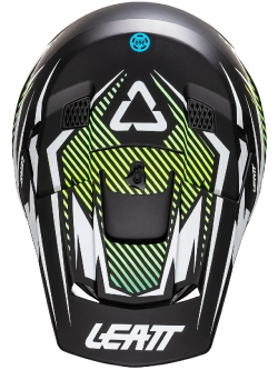 Kask dziecięcy enduro Leatt Moto 3.5 V25 Storm z goglami czarno-białymi-fluo