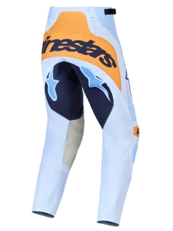 Spodnie cross Alpinestars MX Techstar Maven niebiesko-pomarańczowo-czarne