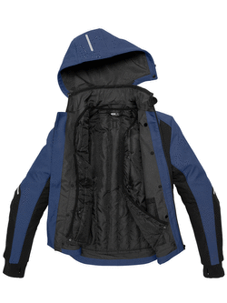 Bluza motocyklowa Spidi Hoodie Armor H2Out czarno-niebieska