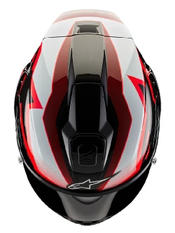 Kask integralny Alpinestars Supertech R10 Team biało-czarno-czerwony połysk