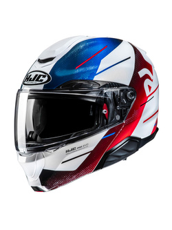 Kask szczękowy HJC RPHA 91 Blat czarno-biało-niebieski
