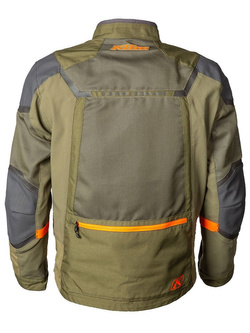Kurtka motocyklowa tekstylna Klim Baja S4 zielono-pomarańczowa