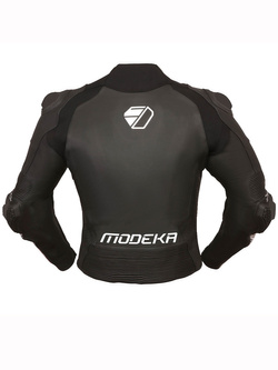 Kurtka motocyklowa skórzana Modeka Yron czarno-biała