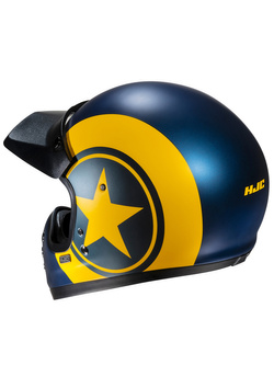 Kask integralny HJC V60 Nyx niebiesko-żółty