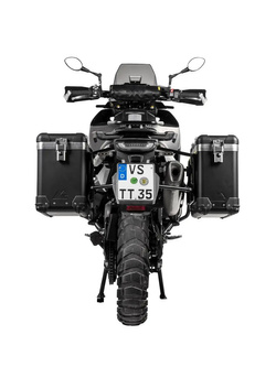 Zestaw: kufry boczne czarne "And-Black" Zega Pro + stelaże czarne Touratech Husqvarna Norden 901/ Expedition, KTM Adventure 890/ R/ 790/ R [poj.: 31+38l]