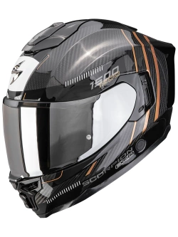 Kask integralny Scorpion EXO-1500 CARBON AIR Zity czarno-pomarańczowy