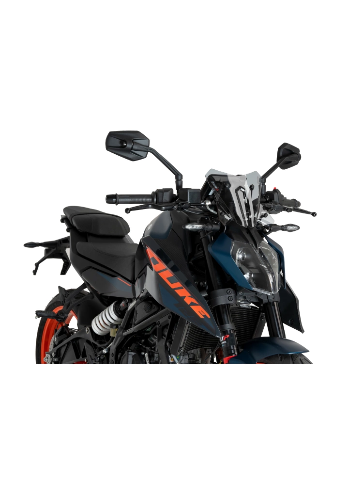 Szyba motocyklowa sportowa PUIG KTM 125 Duke (24-)/ 390 Duke (24-) lekko przyciemniana