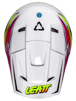Kask enduro Leatt Moto 2.5 biało-różowy-fluo