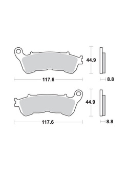 KLOCKI HAMULCOWE SBS 828 HS